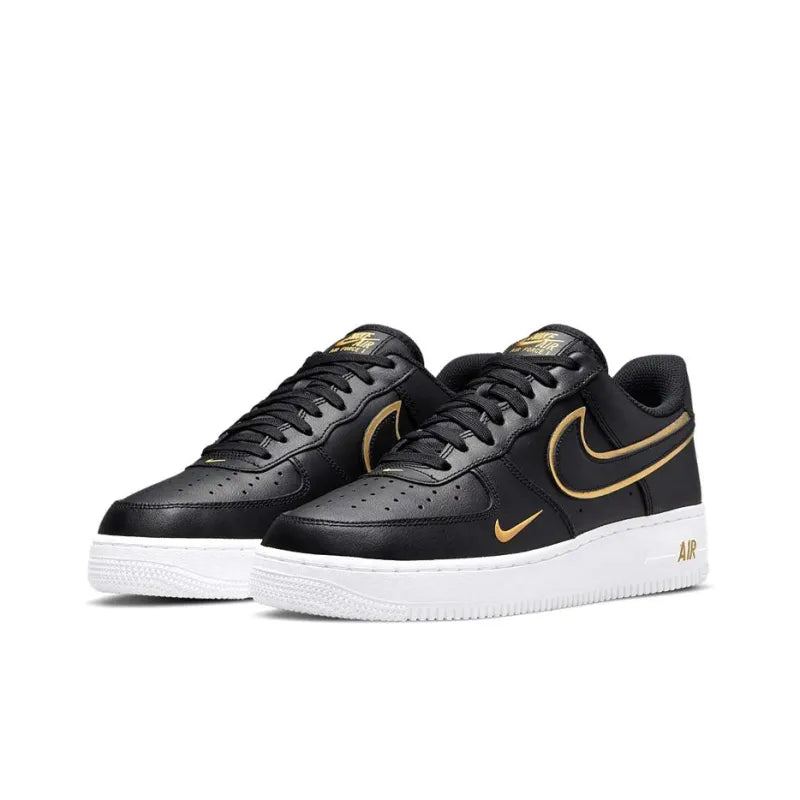 Nike Air Force 1' 07 LV8 Low Black Metalic Gold