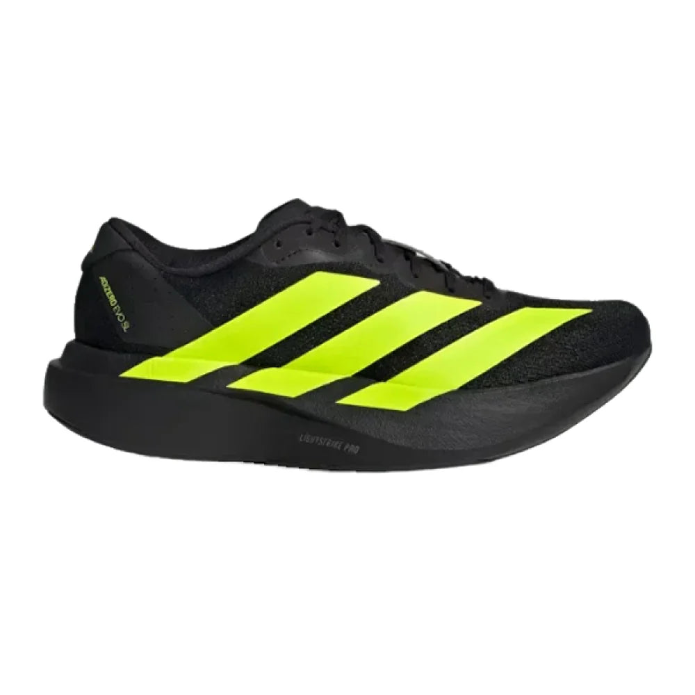 Adidas Men's Adizero Evo SL Black with Green Stripes