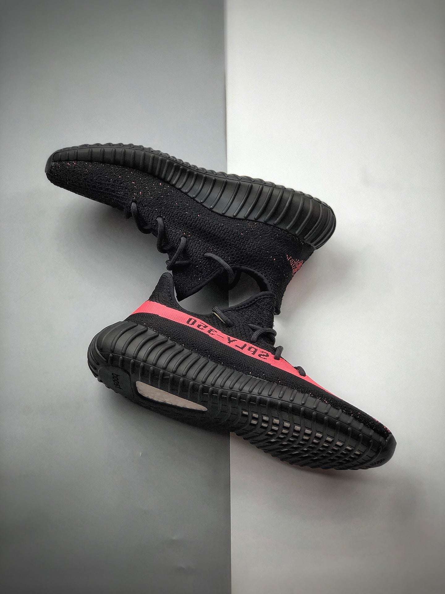 Adidas Yeezy 350 V2 Black & Pink image 3