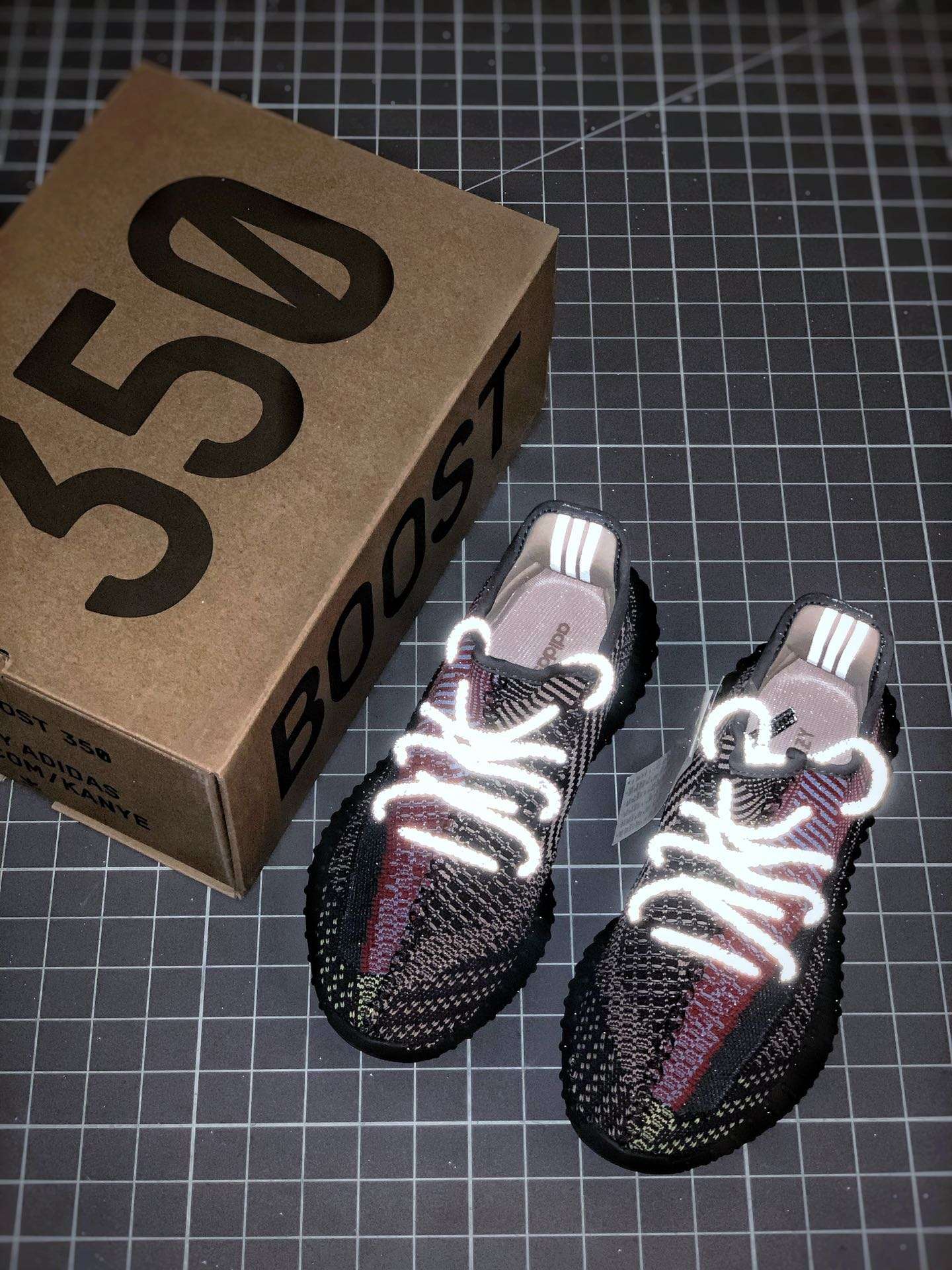 Adidas Yeezy 350 V2 Black & Red Angel image 3
