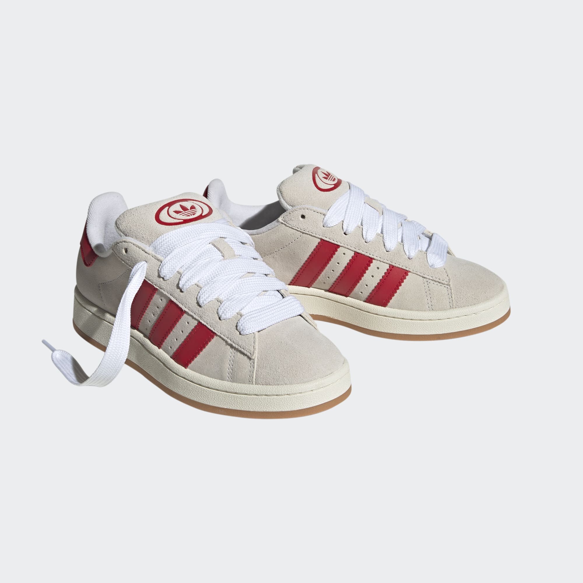 Adidas Campus 00s Crystal White Scarlet