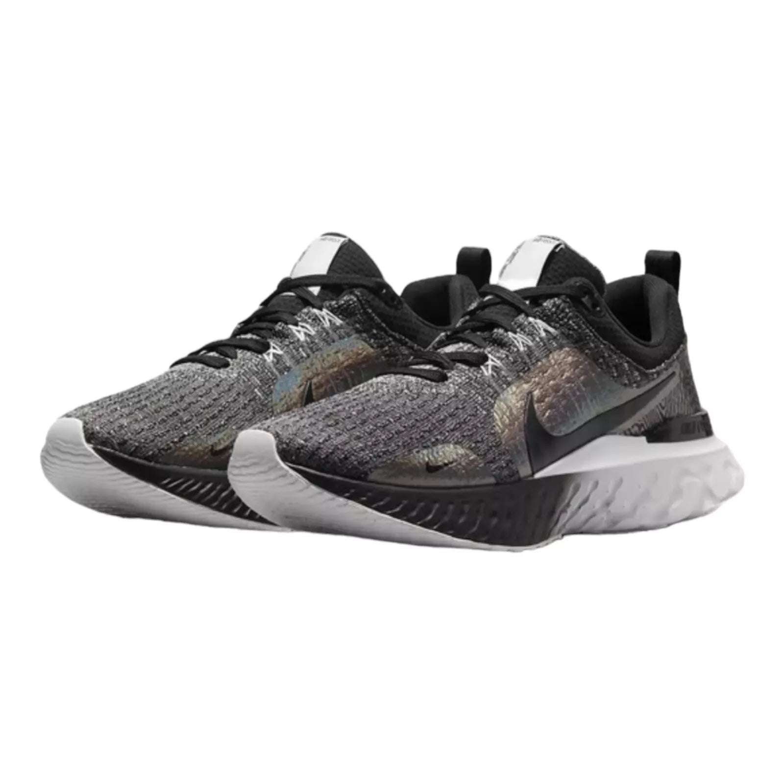 Nike React Infinity Run Flyknit 3 Premium Black Zebra Iridescent image