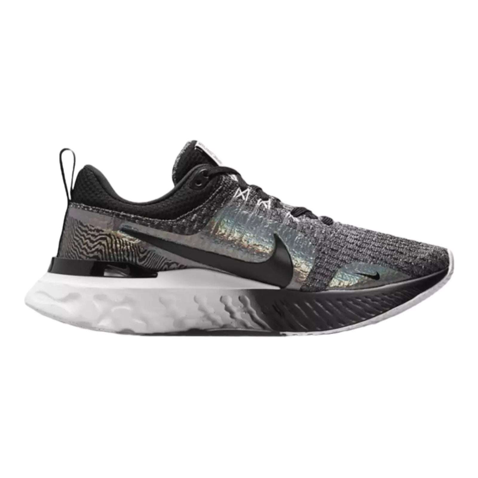 Nike React Infinity Run Flyknit 3 Premium Black Zebra Iridescent image 3