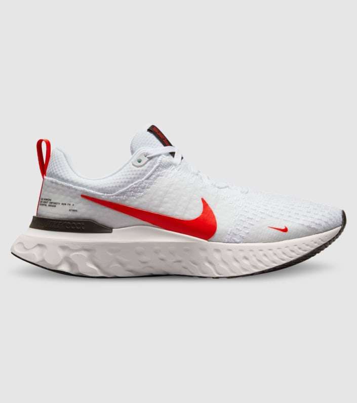 Nike React Infinity Run Flyknit 3 White Light Crimson image 3