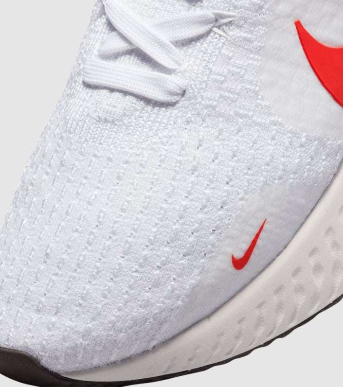 Nike React Infinity Run Flyknit 3 White Light Crimson image 5