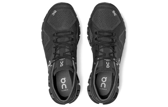 On Running Cloud X Black Asphalt Grey
