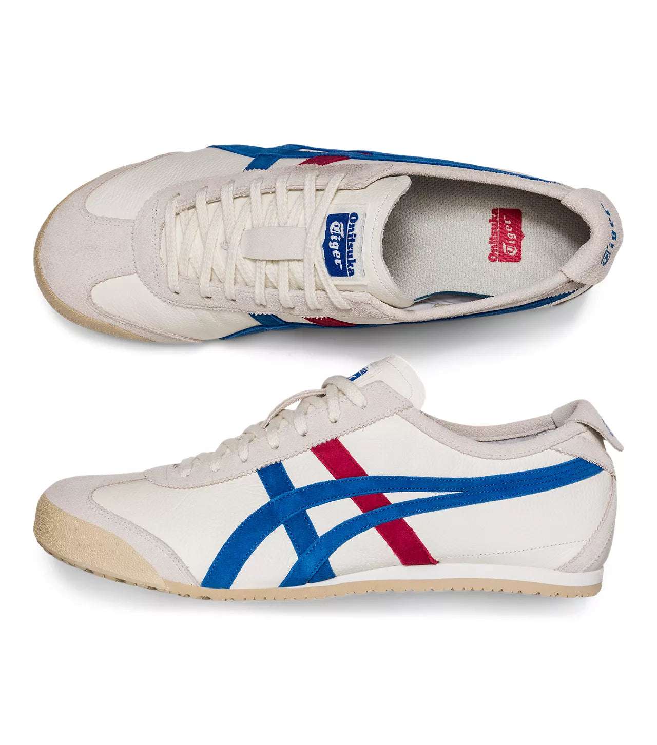 Onitsuka Tiger Men’s Mexico 66 Vin  White & Directoire Blue image 4