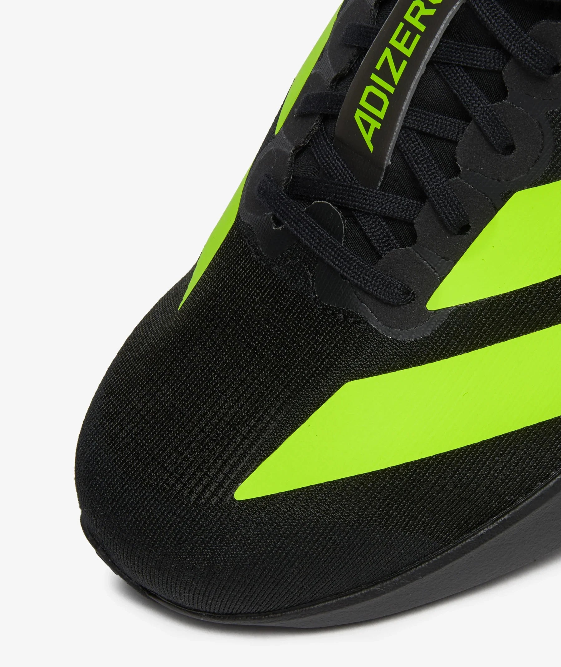 Adidas Men's Adizero Evo SL Black with Green Stripes