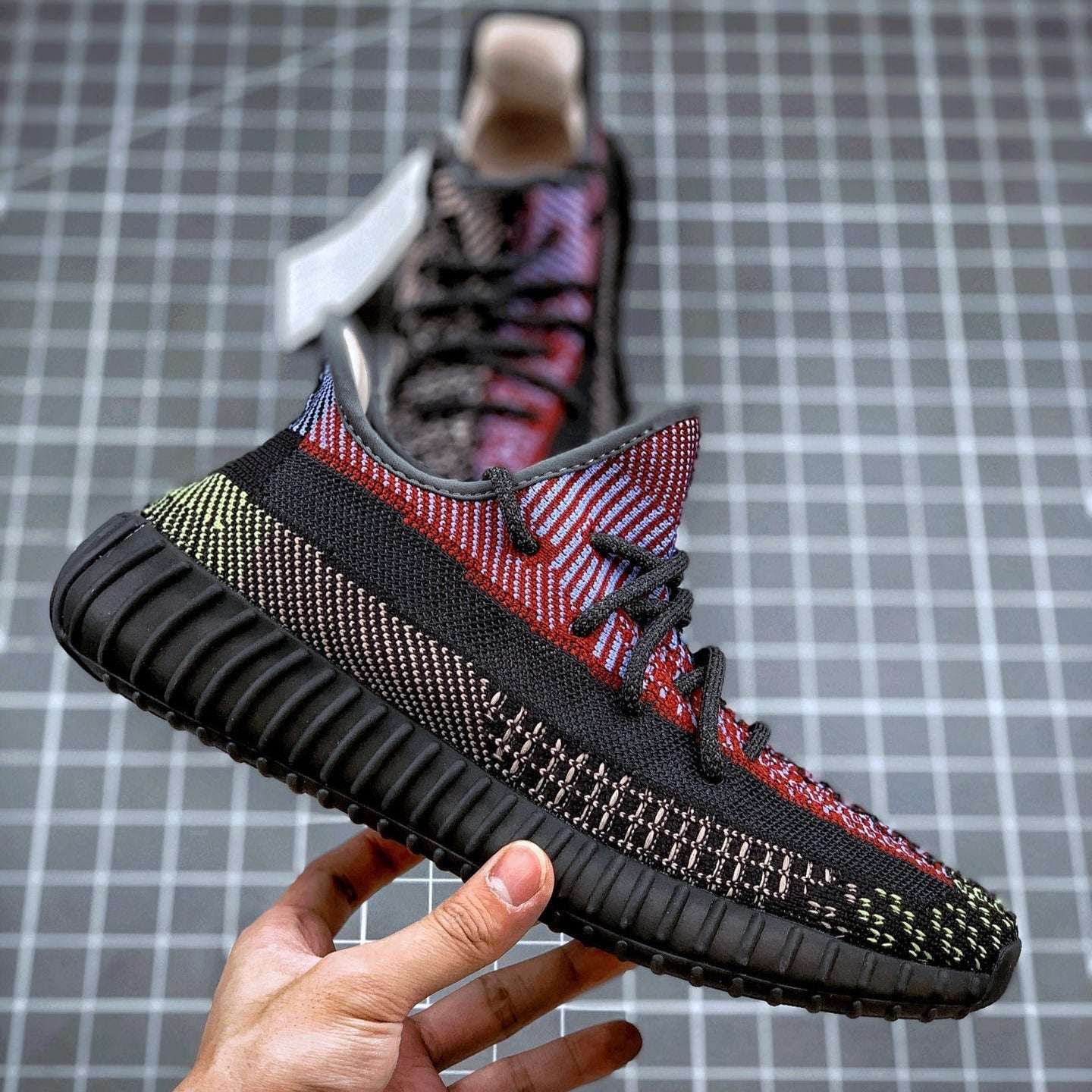 Adidas Yeezy 350 V2 Black & Red Angel image