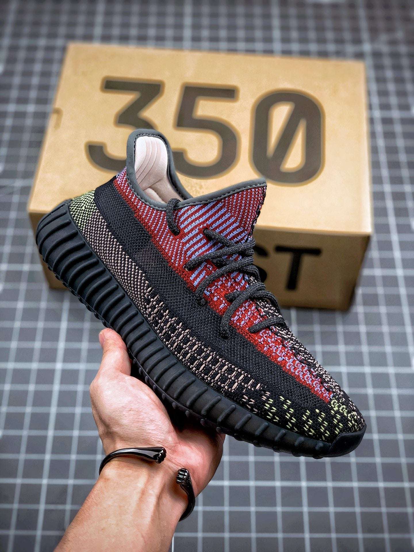 Adidas Yeezy 350 V2 Black & Red Angel image 2