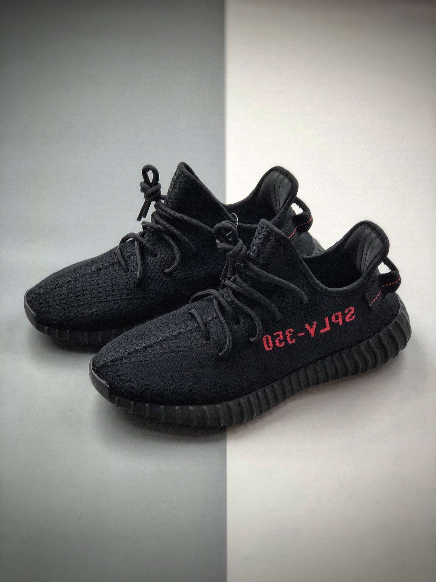 Adidas Yeezy 350 V2 Black & Red image 4