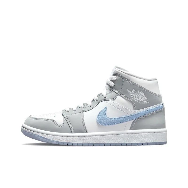 Air Jordan 1 Mid Wolf Grey Aluminium