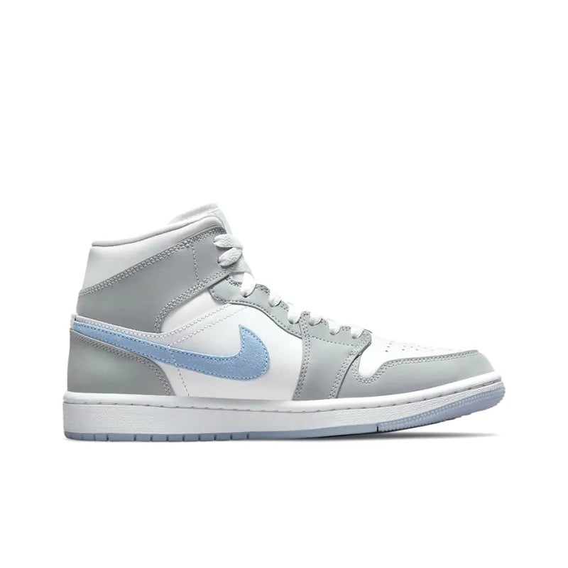Air Jordan 1 Mid Wolf Grey Aluminium