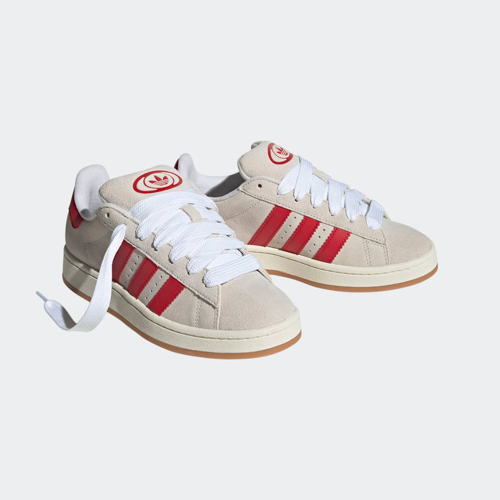 Adidas Campus 00s Crystal White Scarlet