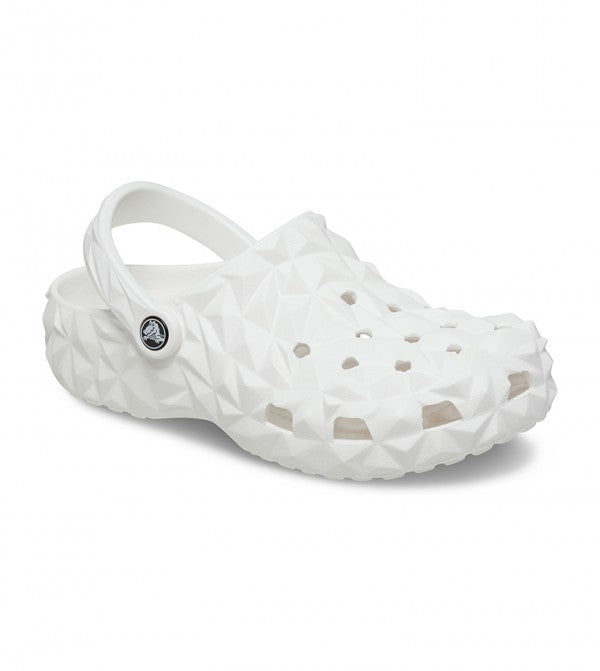 Classic Geometric Clog White