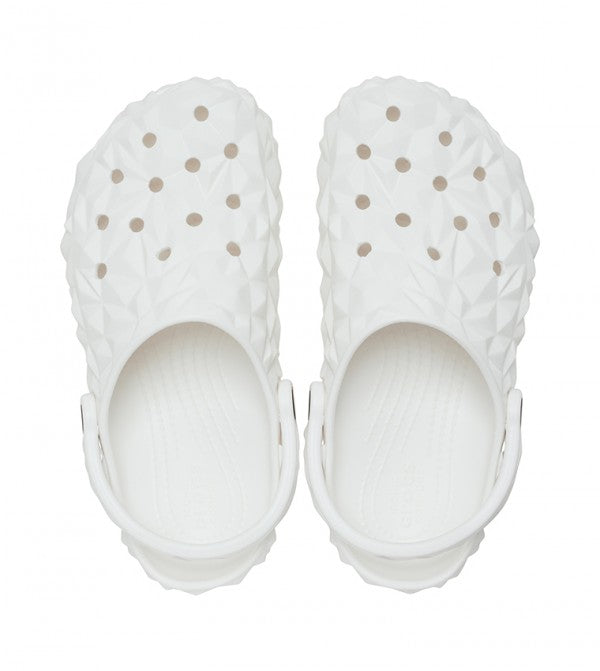 Classic Geometric Clog White