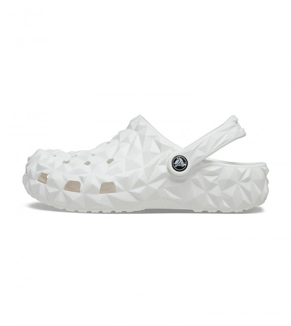 Classic Geometric Clog White