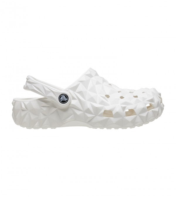 Classic Geometric Clog White