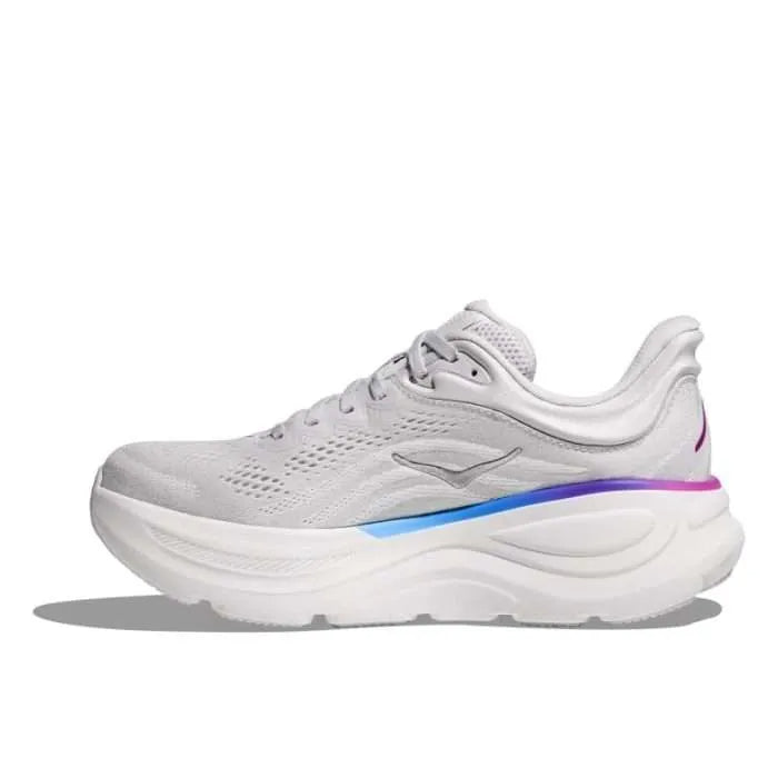 HOKA Bondi 9 Cosmic Grey & White