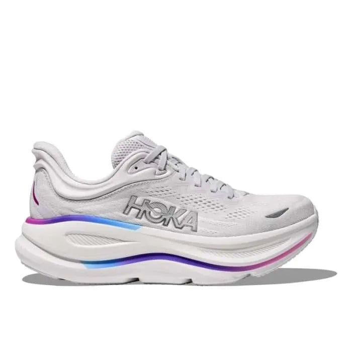 HOKA Bondi 9 Cosmic Grey & White