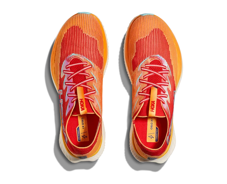 Hoka Cielo X1 Cerise Solar Flare