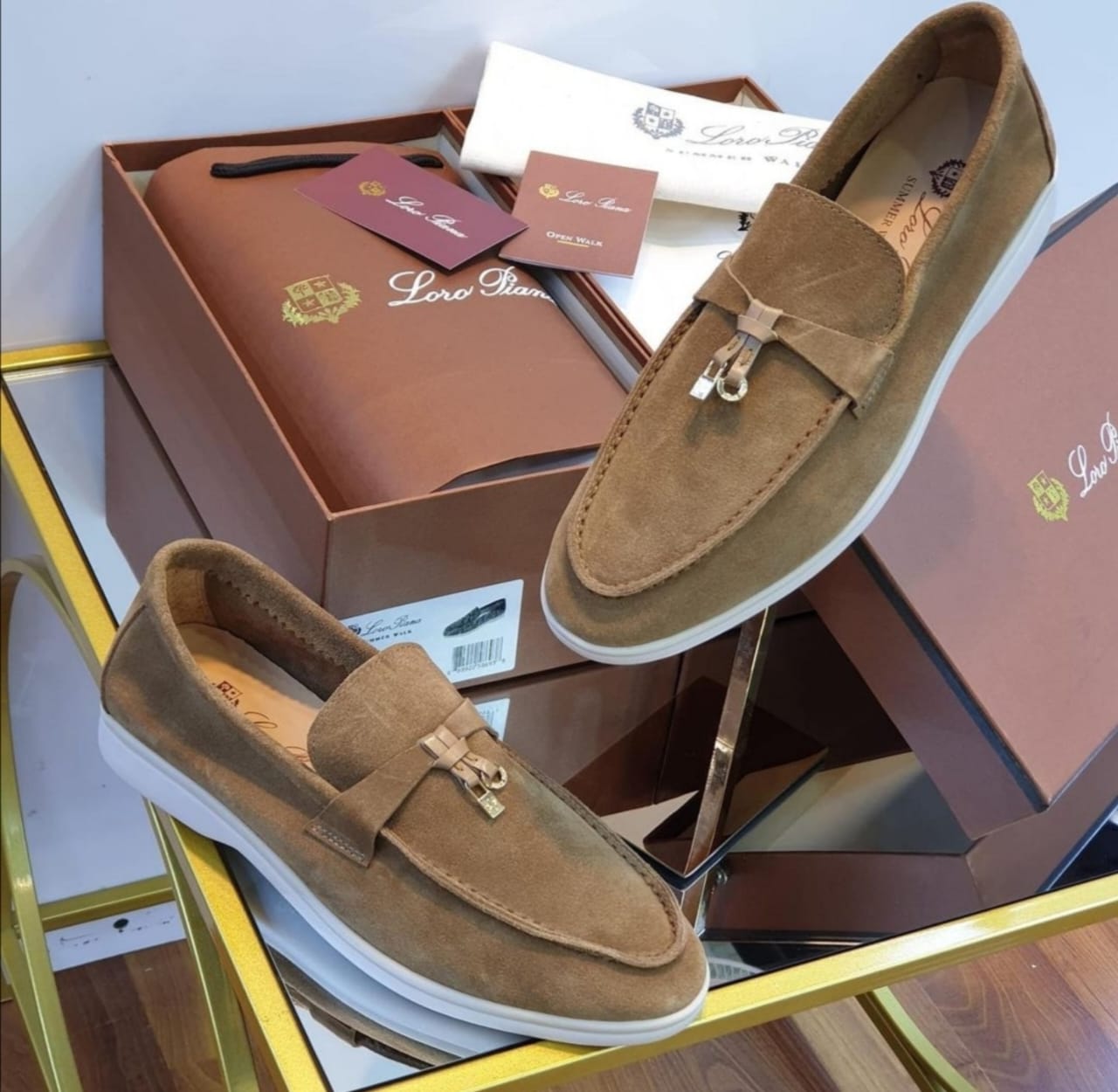 Loro Piana Brown Loafers