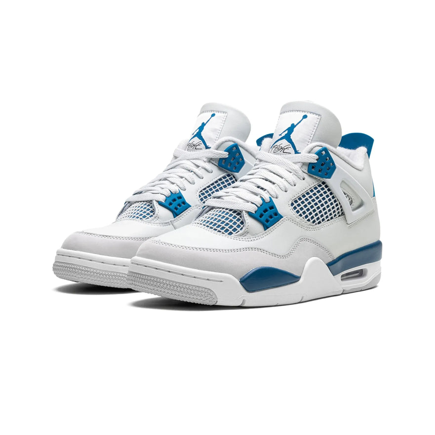 Air Jordan 4 Retro Military Blue Off White