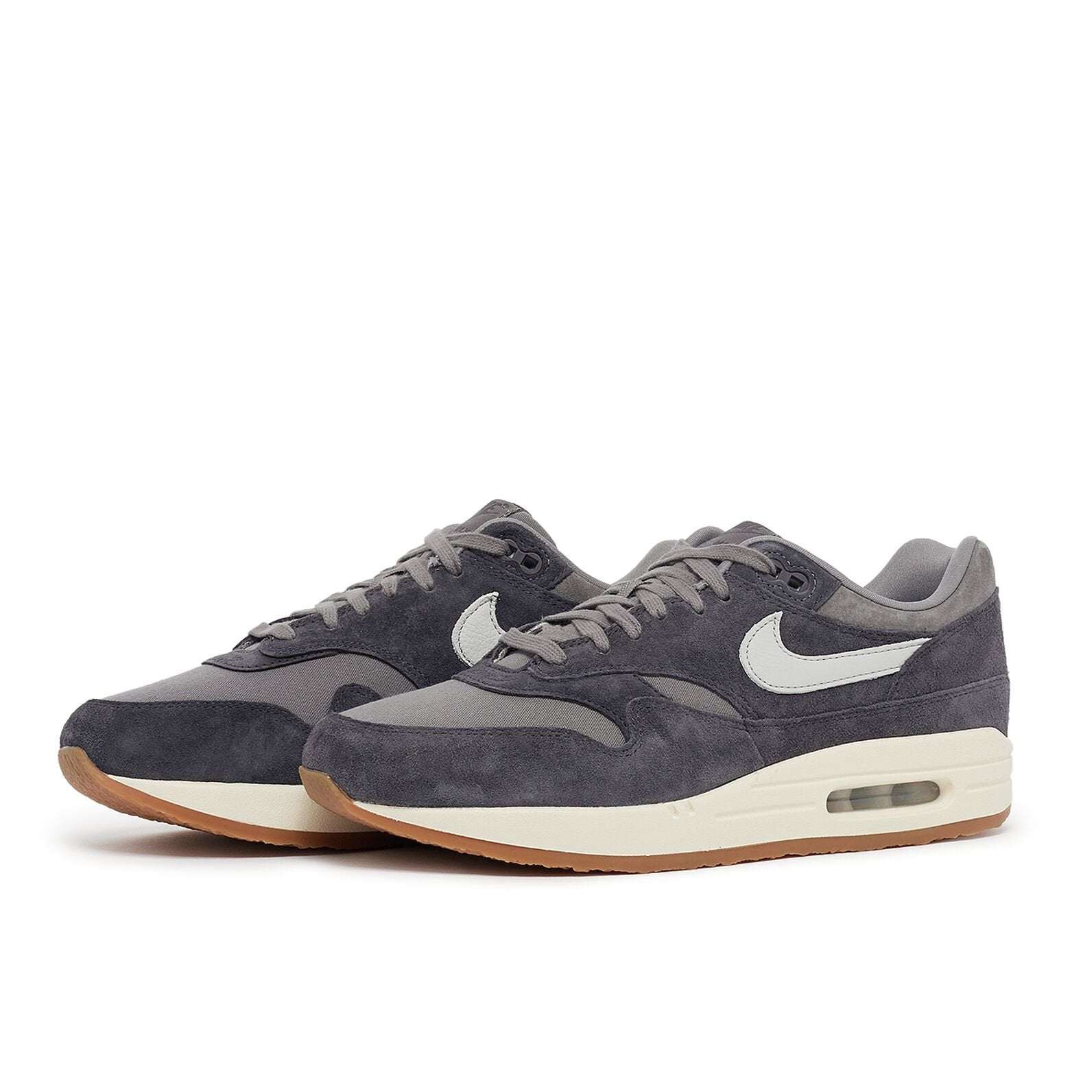 NIKE Air Max 1 Premium Crepe Soft Grey Neutral Grey Thunde image