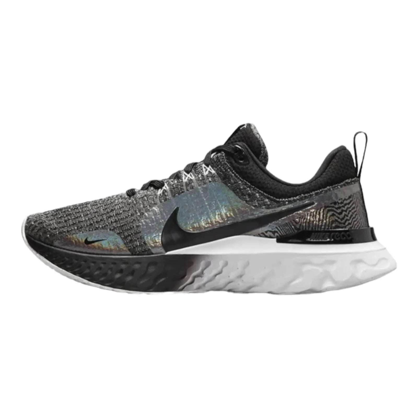 Nike React Infinity Run Flyknit 3 Premium Black Zebra Iridescent image 2