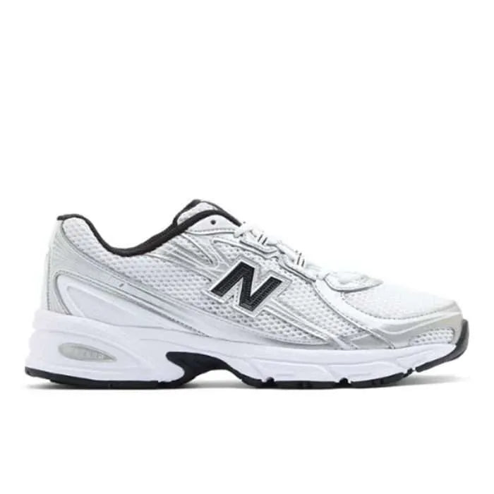New Balance 740 White Silver Metallic Black