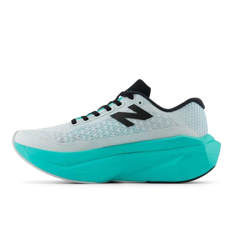 New Balance FuelCell SuperComp Trainer v3 White & Cyber Jade image 2