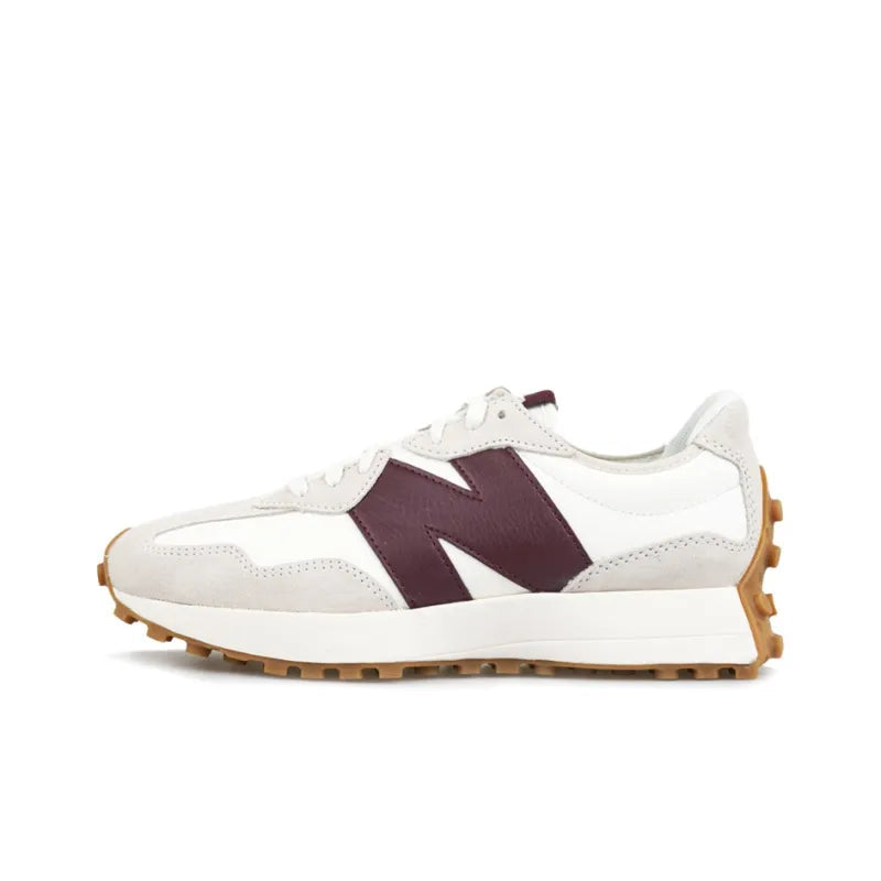 New Balance 327 White Dark Red