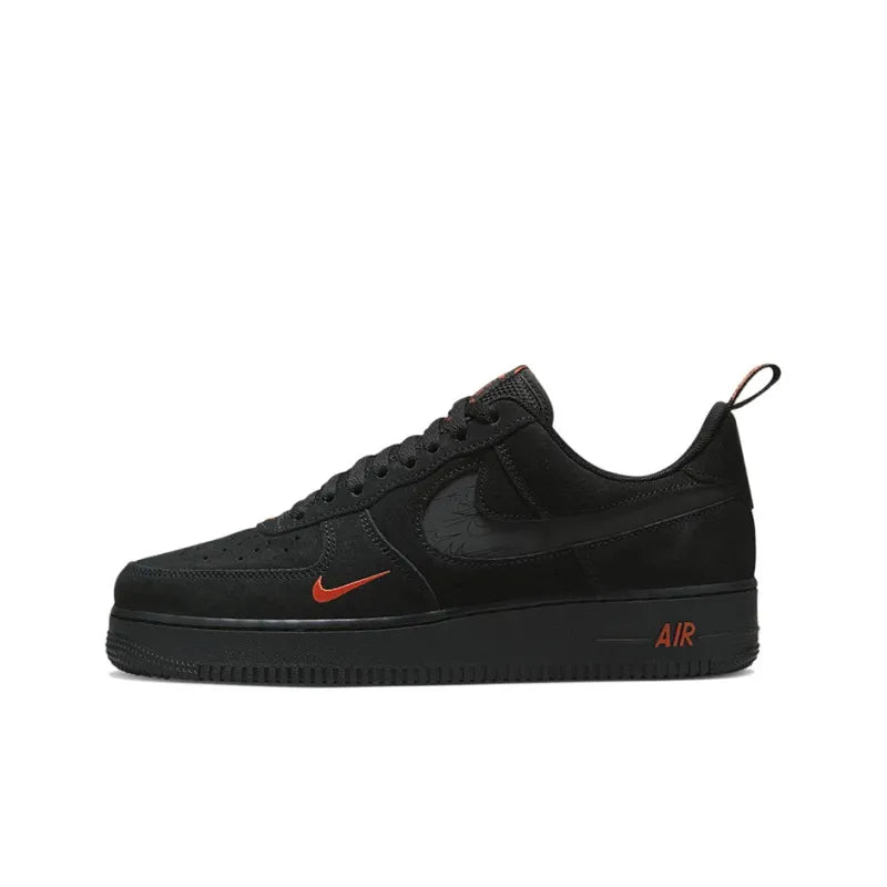 Nike Air Force 1 Low Multi Swoosh Black Crimson