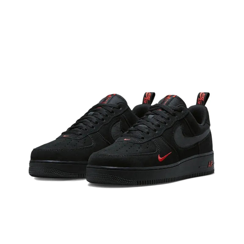 Nike Air Force 1 Low Multi Swoosh Black Crimson