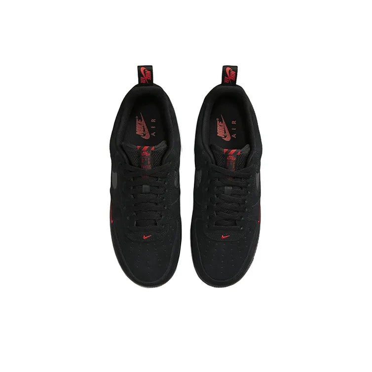 Nike Air Force 1 Low Multi Swoosh Black Crimson