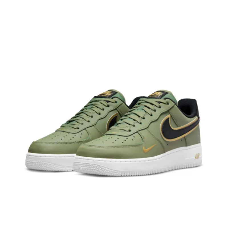 Nike Air Force 1 Olive Green Gold