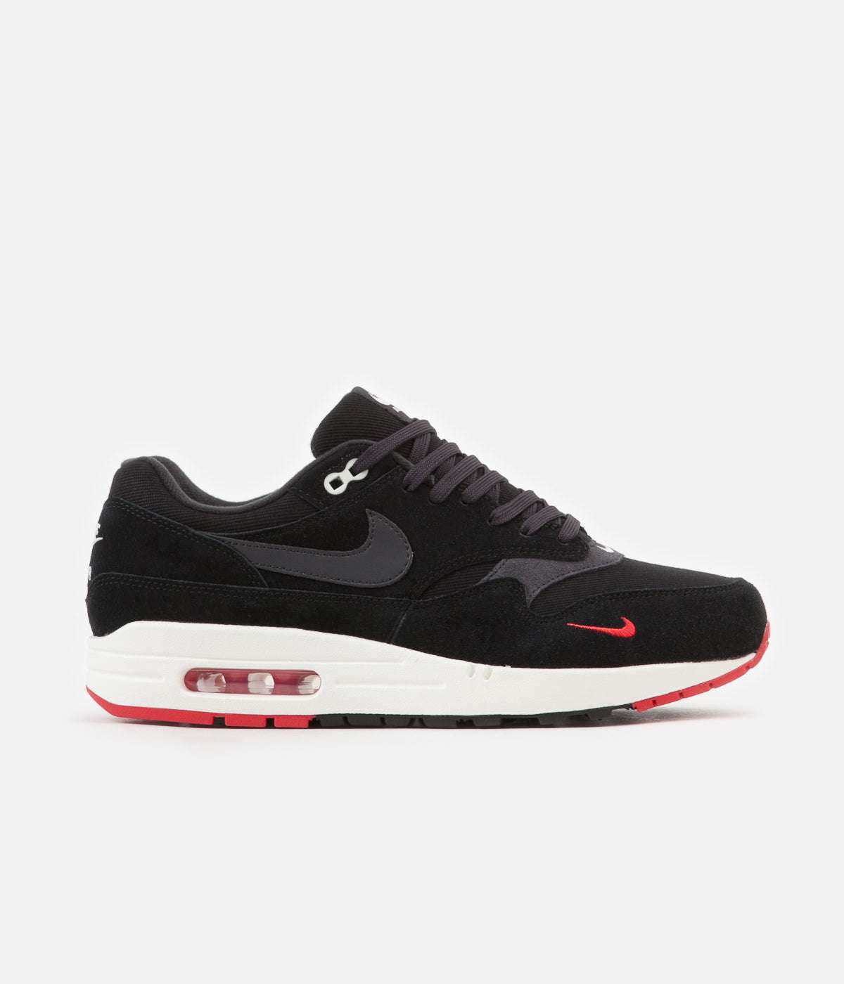 Nike Air Max 1 Premium Black  University Red  Sail Oil Grey STASP image 2