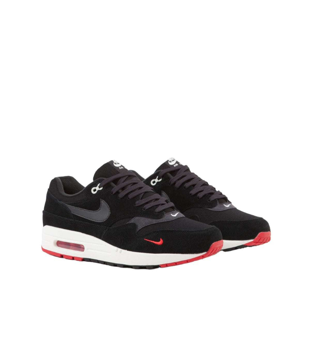 Nike Air Max 1 Premium Black  University Red  Sail Oil Grey STASP image