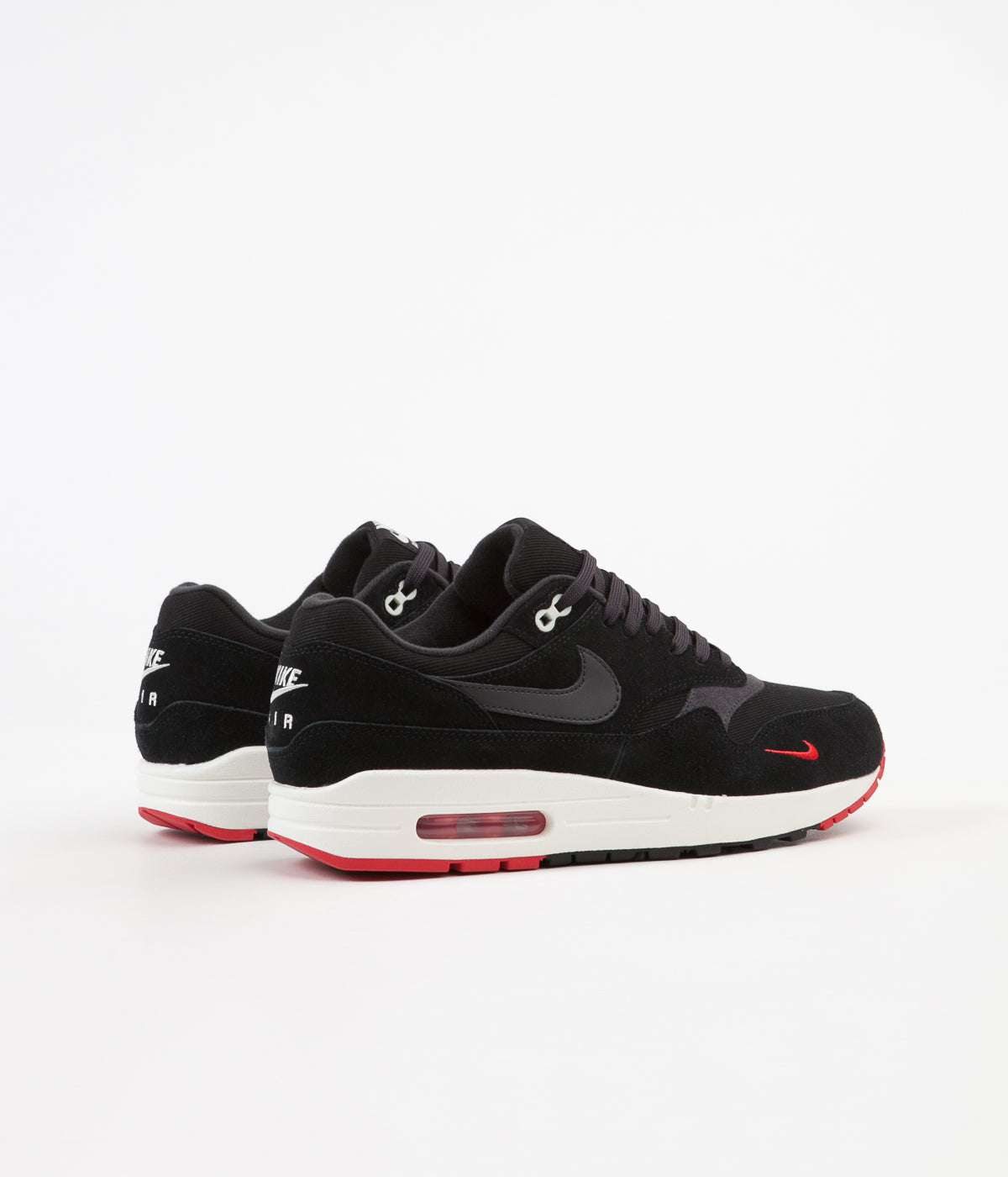 Nike Air Max 1 Premium Black  University Red  Sail Oil Grey STASP image 3