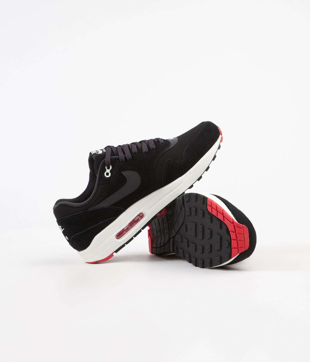 Nike Air Max 1 Premium Black  University Red  Sail Oil Grey STASP image 6