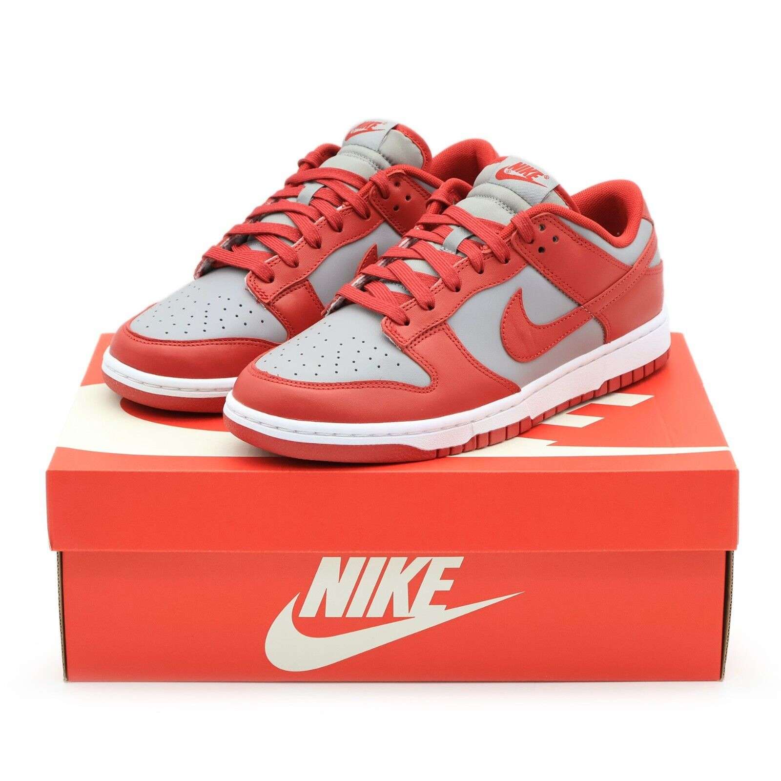 Nike Dunk Low Retro UNLV Varsity Red Medium Grey White Orange image 5