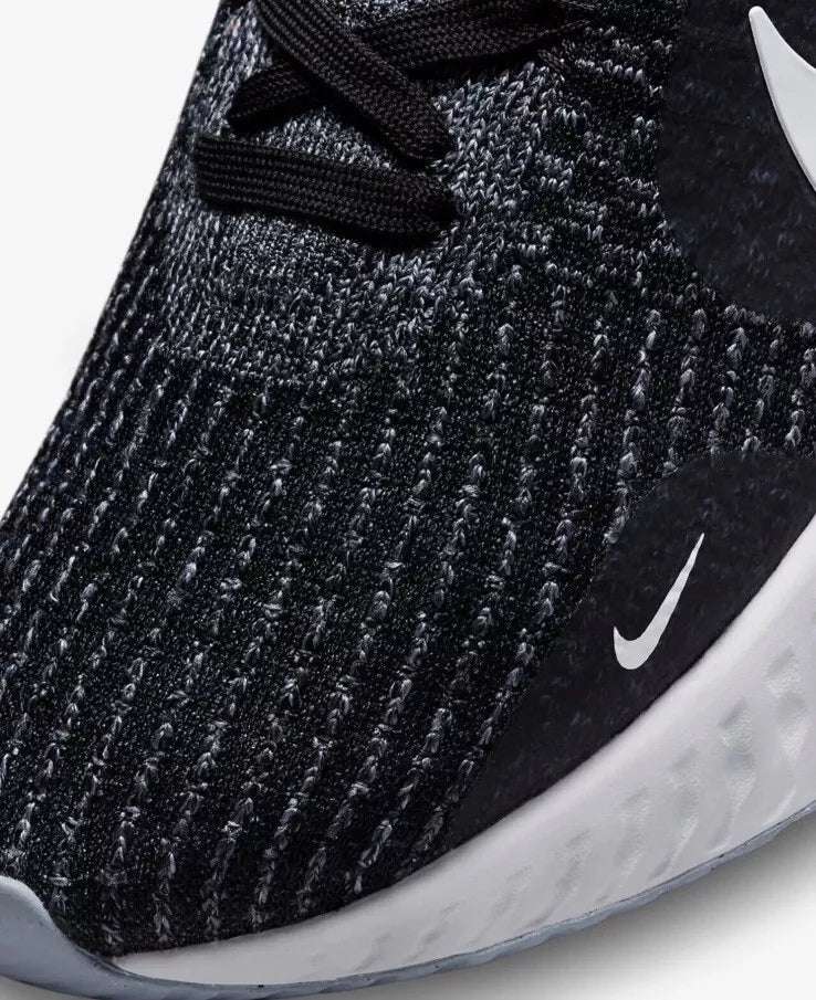 Nike React Infinity Run Flyknit 3 Black White Pink image 6