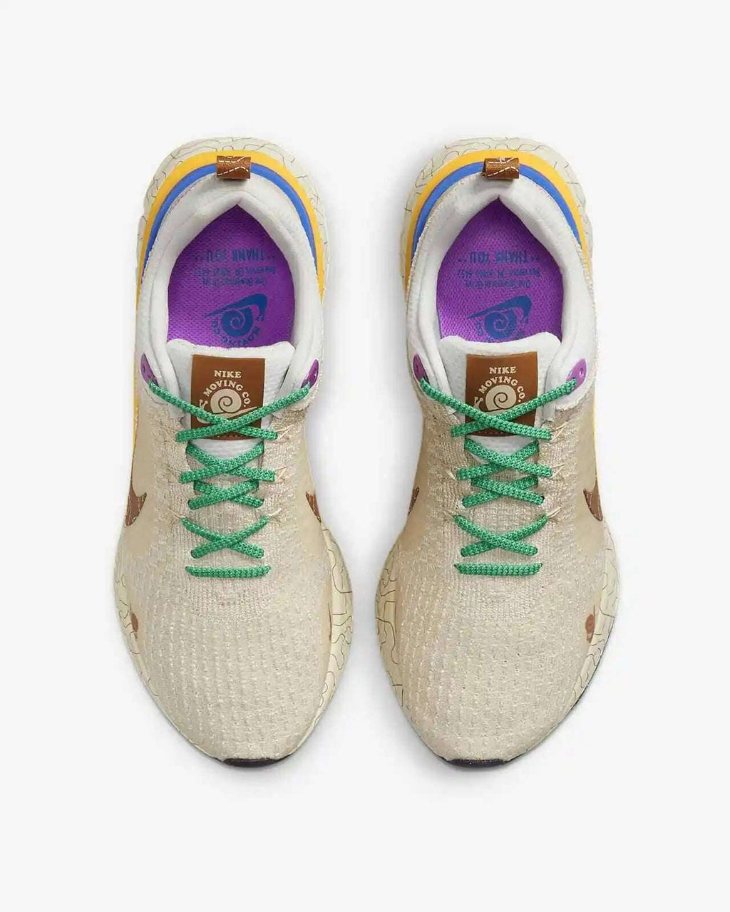 Nike React Infinity Run Flyknit 3 Premium Moving Company Phantom Oatmeal Citron image 4