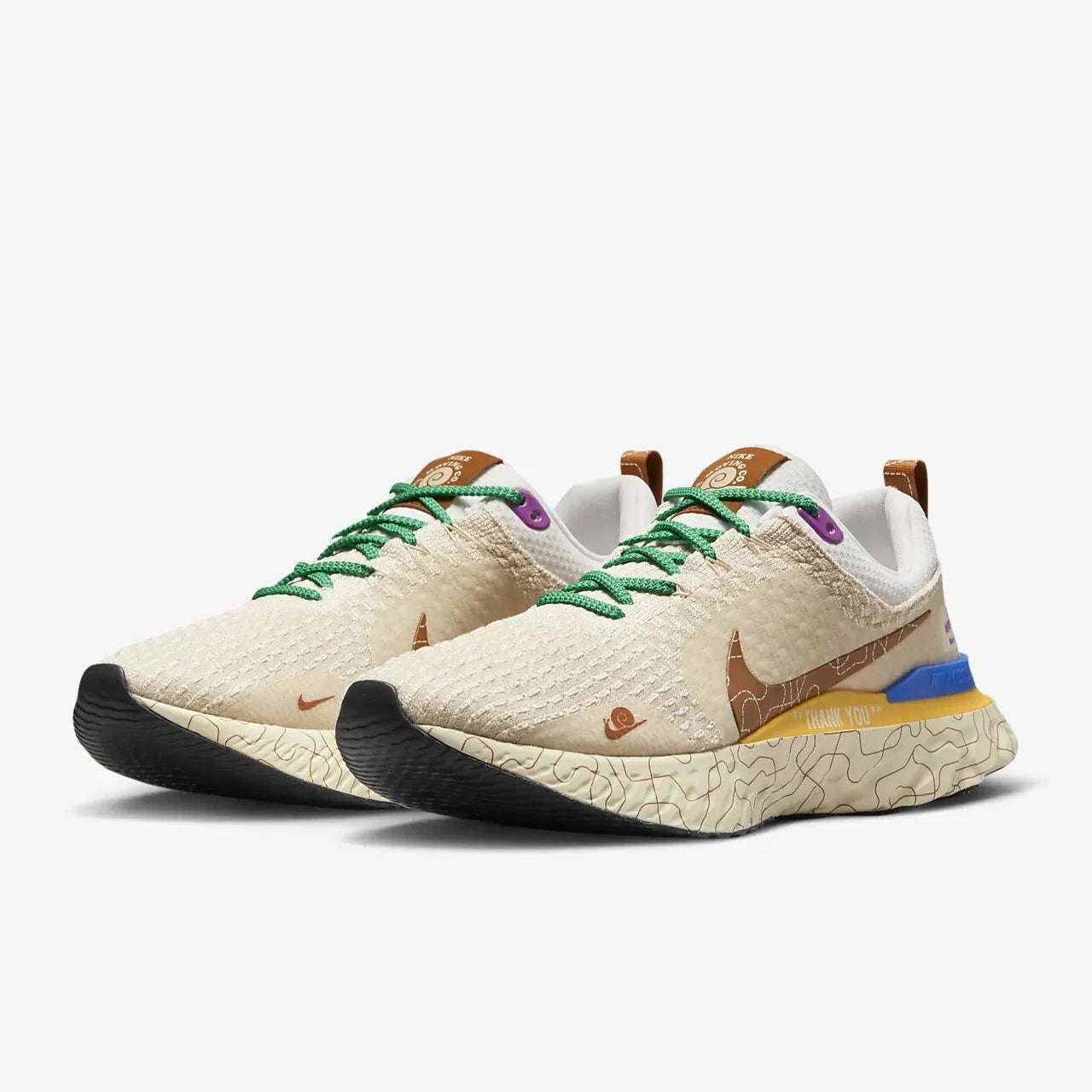 Nike React Infinity Run Flyknit 3 Premium Moving Company Phantom Oatmeal Citron image