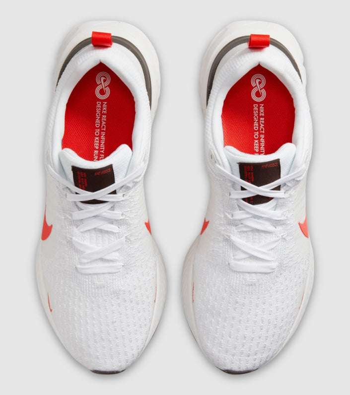 Nike React Infinity Run Flyknit 3 White Light Crimson image 4
