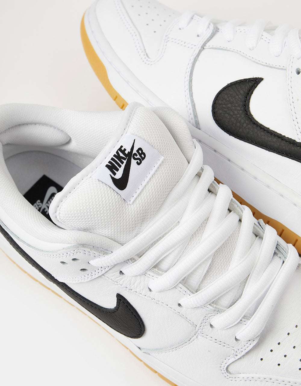 Nike SB Dunk Low White & Gum Light Brown image 3