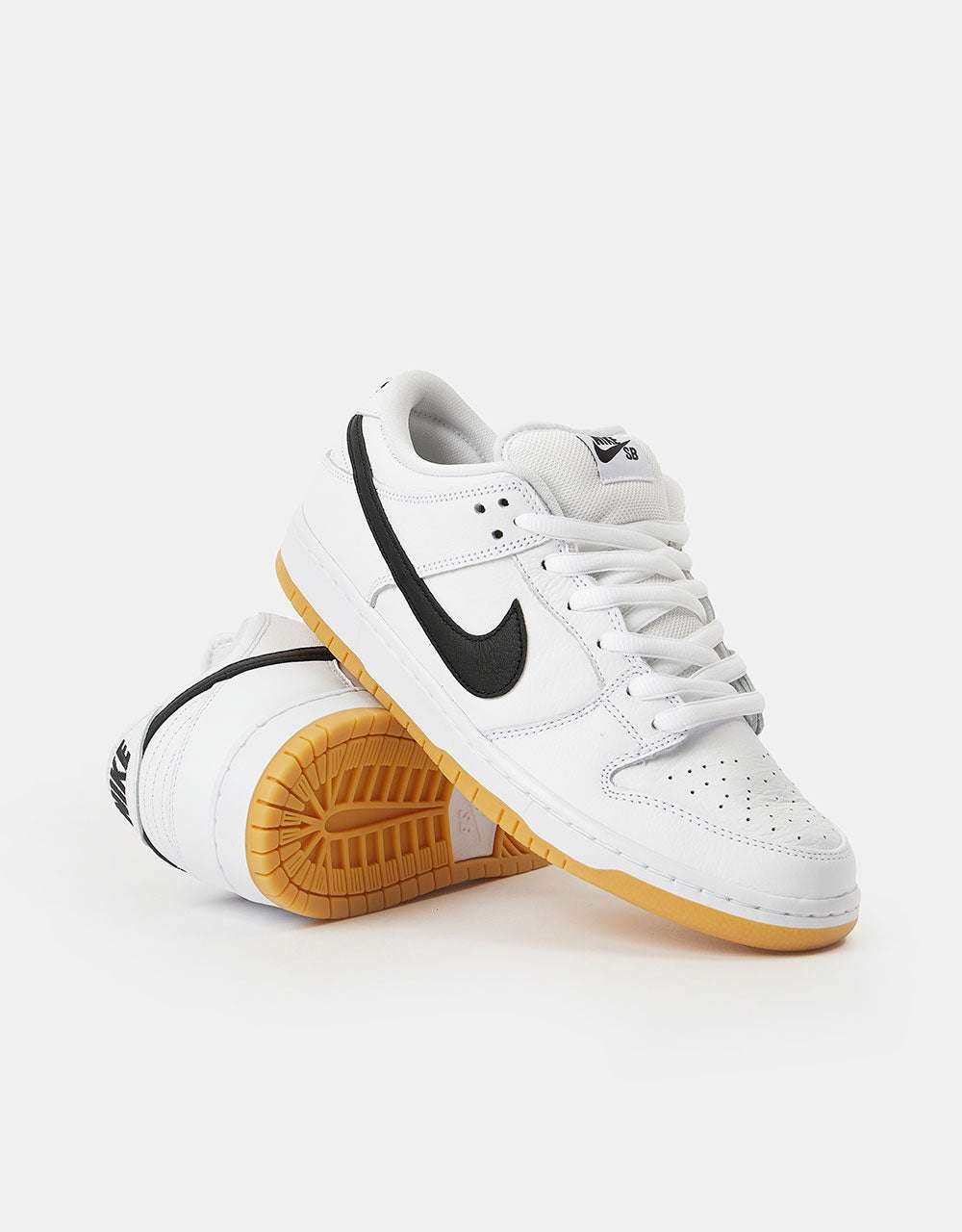 Nike SB Dunk Low White & Gum Light Brown image 2