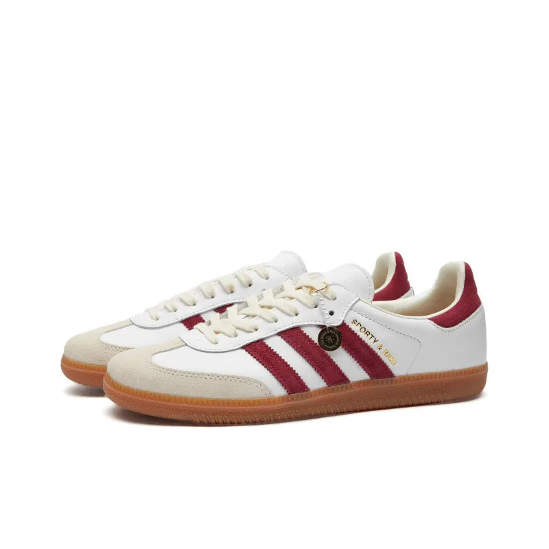 Sporty & Rich x Adidas Samba OG White Core Burgundy