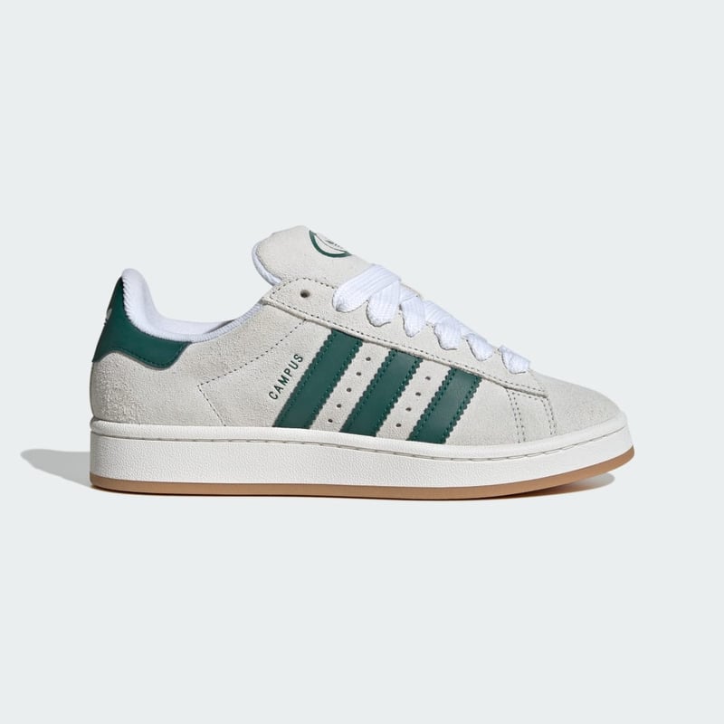 Adidas Campus 00s Crystal White Dark Green
